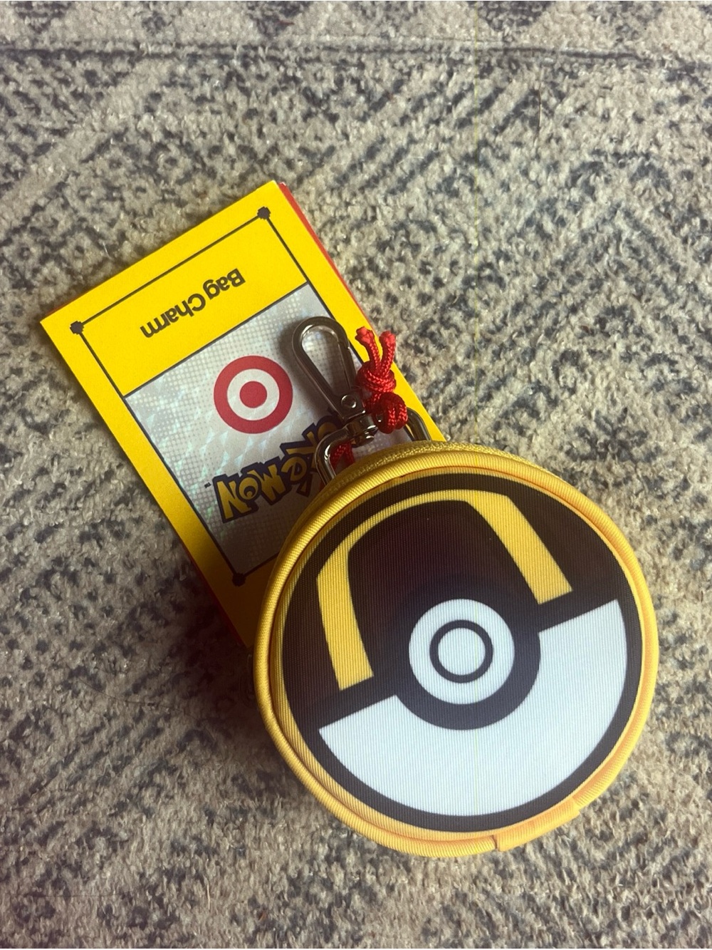 Pokémon X target ultra Ball Coin Purse - Yellow/Black NWT